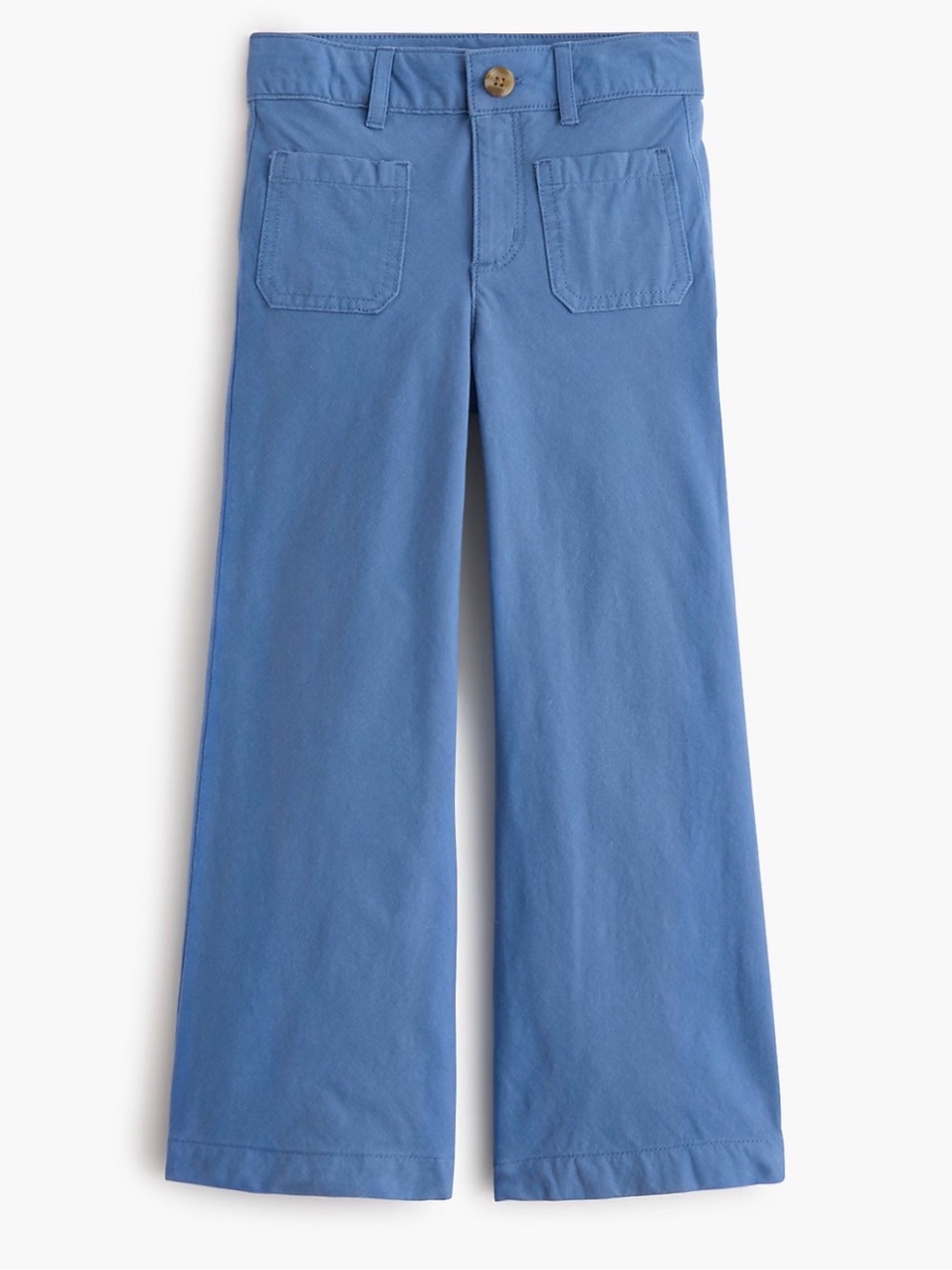 J.Crew Lizzie Wide Leg Patch Pocket Pants Blue Size 32